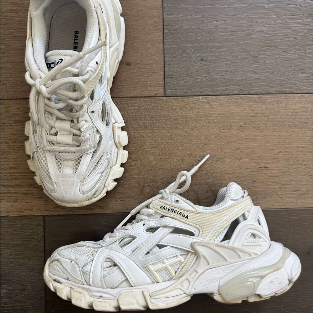 Balenciaga Off-White Athletic Sneakers